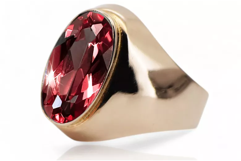 Vintage Jewlery Ring Ruby Original Vintage 14K Rose Gold vrc077r